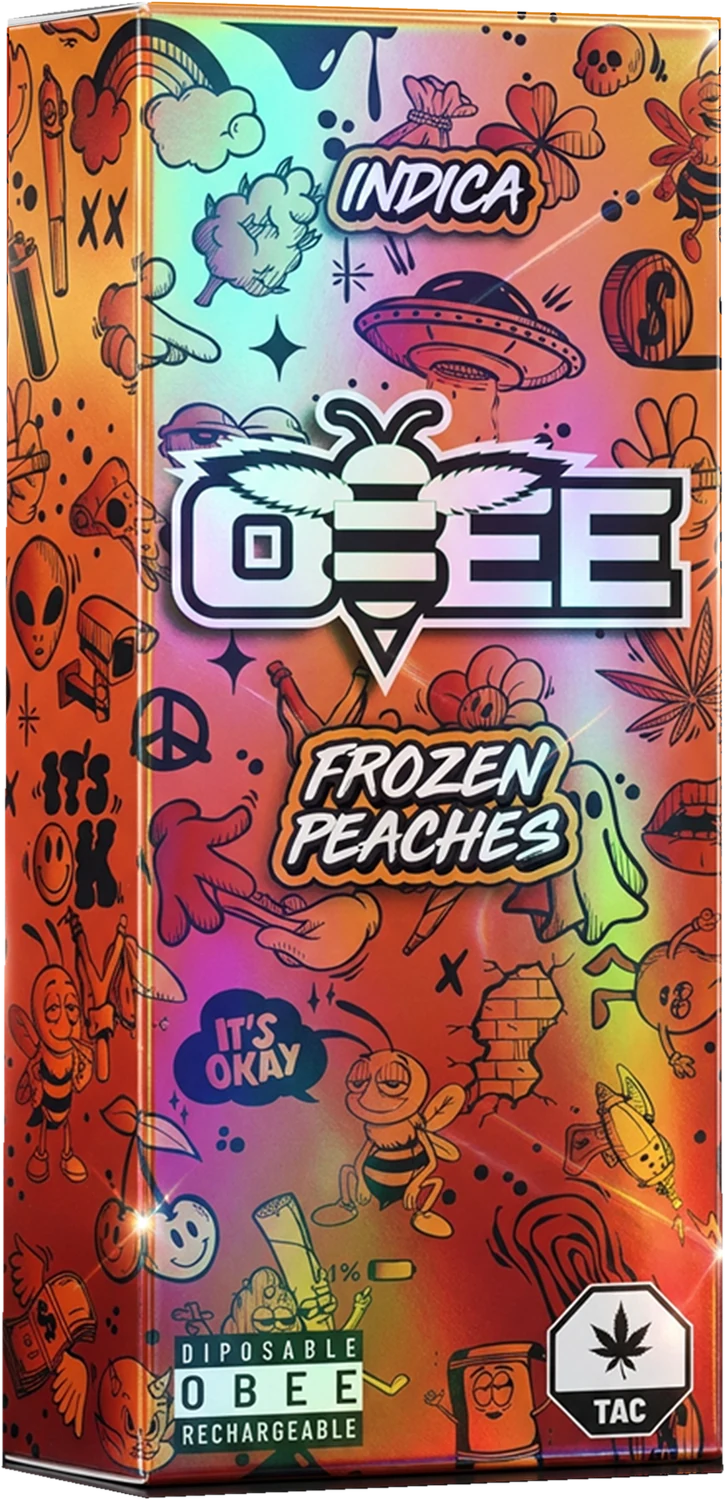 OBEE EXTRACTS Frozen Peaches packaging
